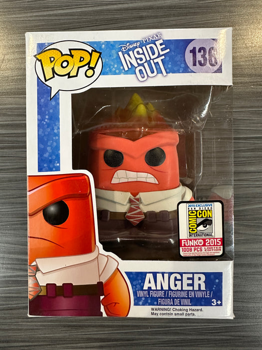 Funko POP! Disney: Inside Out - Anger (2015 SDCC)(1008 Pcs)(Damaged Box*) #136