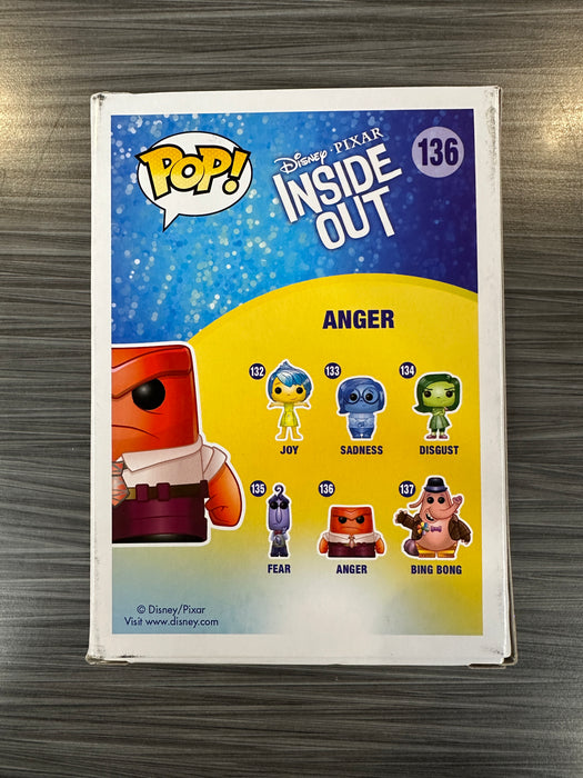 Funko POP! Disney: Inside Out - Anger (2015 SDCC)(1008 Pcs)(Damaged Box*) #136