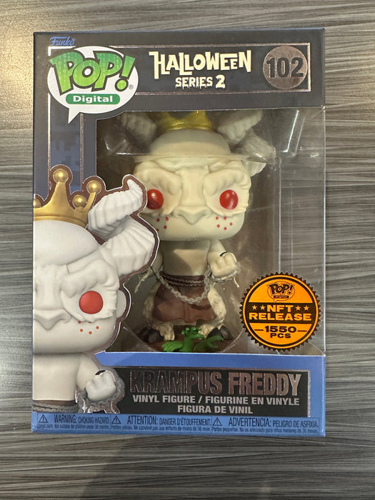Funko POP! Digital: Halloween Series 2- Krampus Freddy (NFT Release)(1550 PCS)(Damaged Box) #102