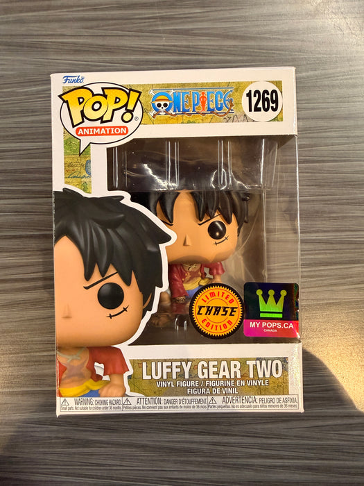 Funko POP! Animation: One Piece - Luffy Gear Two (My Pops.CA)(CHASE)(Damaged Box) #1269