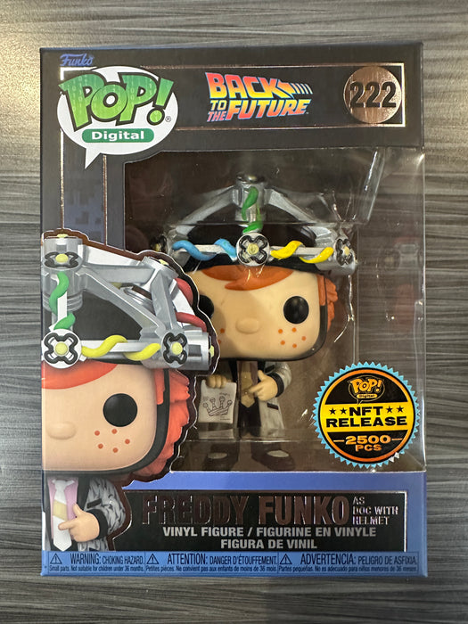 Funko POP! Digital: Back To The Future - Freddy Funko as Doc with Helmet (NFT Release 2500 PCS)(Damaged Box) #222
