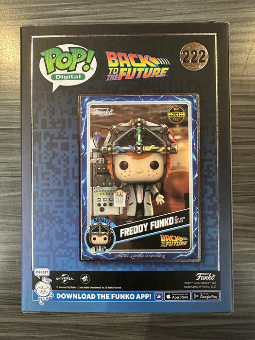 Funko POP! Digital: Back To The Future - Freddy Funko as Doc with Helmet (NFT Release 2500 PCS)(Damaged Box) #222