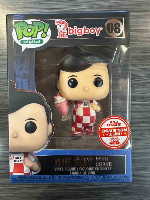 Funko POP! Digital: Big Boy - Big Boy w/ Shake (NFT Release 2250 PCS)(Upside Down Sticker)  #08