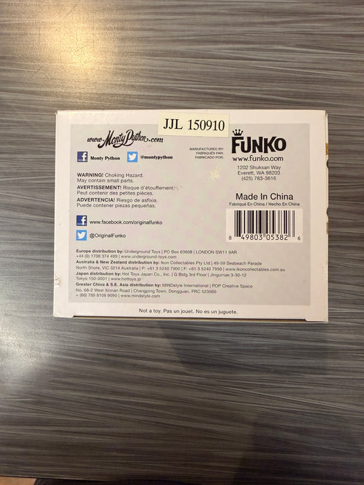 Funko POP! Movies: Monty Python and The Holy Grail - King Arthur (Damaged Box) #197