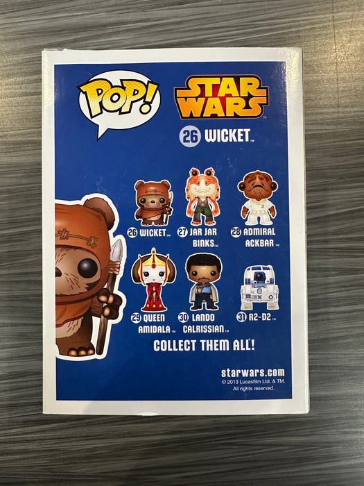 Funko POP! Star Wars: Wicket (Fugitive Toys)(Damaged Box) #26