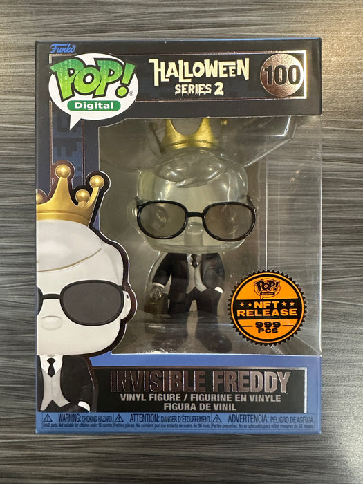 Funko POP! Digital: Halloween Series 2- Invisible Freddy (NFT Release)(999 PCS)(Damaged Box)  #100
