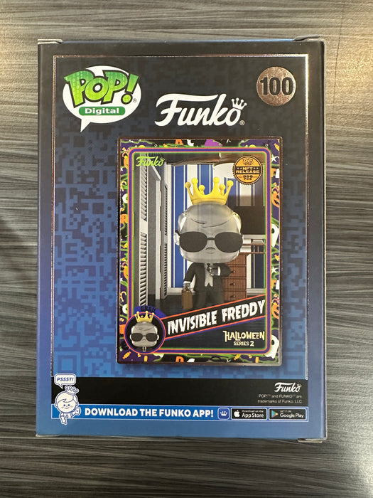Funko POP! Digital: Halloween Series 2- Invisible Freddy (NFT Release)(999 PCS)(Damaged Box)  #100