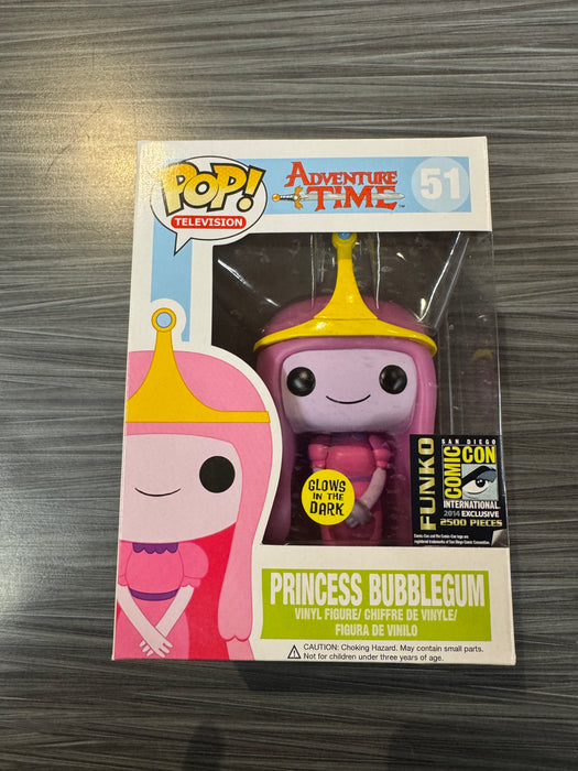 Funko POP! Television: Adventure Time - Princess Bubblegum (GiTD)(2014 SDCC)(Damaged Box*) #51