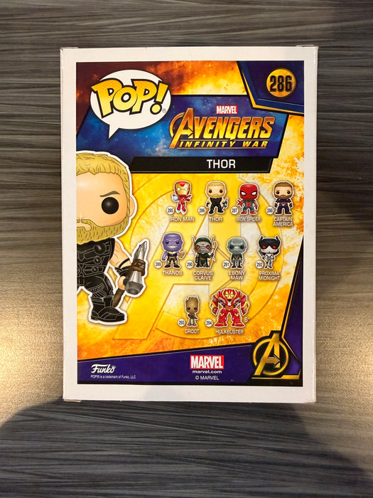 Funko POP! Marvel: Avengers Infinity War - Thor (GiTD)(Phantom)(Damaged Box) #286