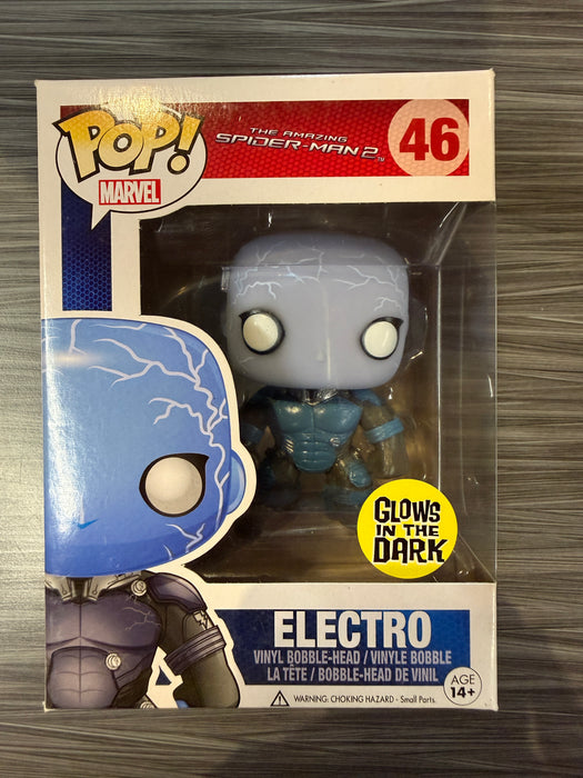 Funko POP! Marvel: The Amazing Spiderman 2 - Electro (GiTD)(Damaged Box)[C] #46