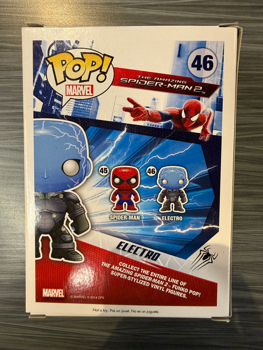 Funko POP! Marvel: The Amazing Spiderman 2 - Electro (GiTD)(Damaged Box)[C] #46
