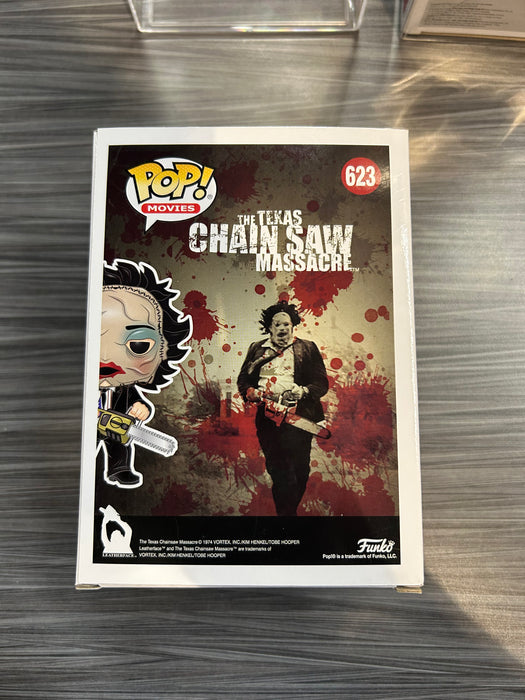 Funko POP! Movies: The Texas Chainsaw Massacre - Leatherface [Pretty Woman Mask](Hot Topic)(CHASE)(Damaged Box) #623