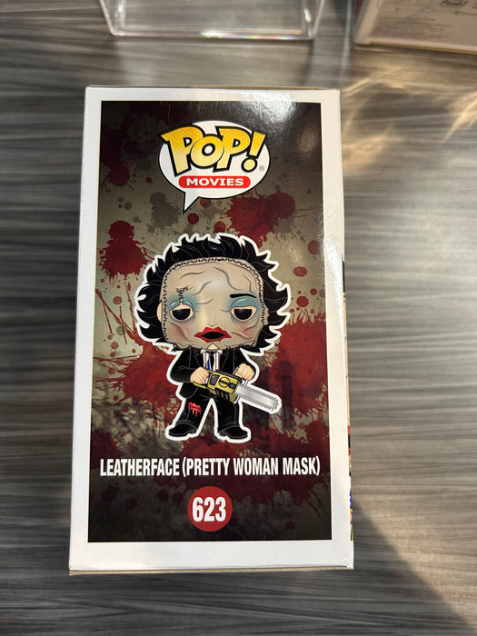 Funko POP! Movies: The Texas Chainsaw Massacre - Leatherface [Pretty Woman Mask](Hot Topic)(CHASE)(Damaged Box) #623
