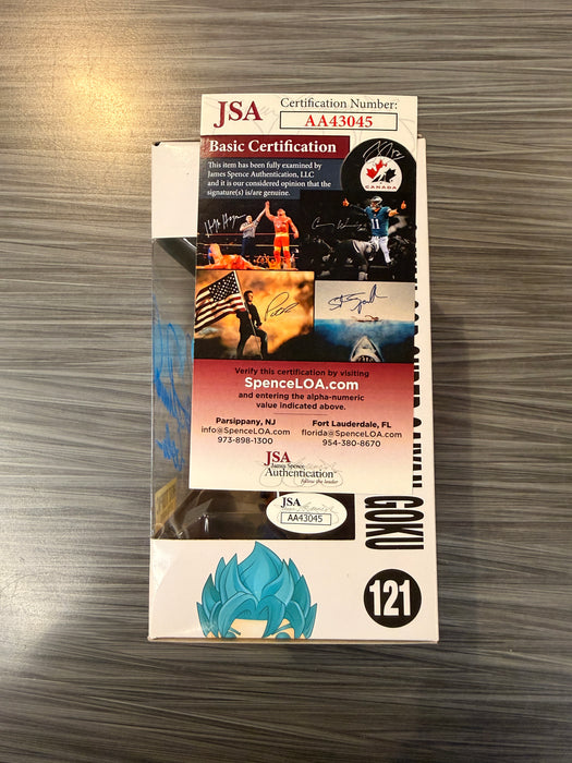 Funko POP! Animation: Dragon Ball Z - Super Saiyan God Super Saiyan Goku (Hot Topic)(Signed/Sean Schemmel/JSA)(Damaged Box) #121