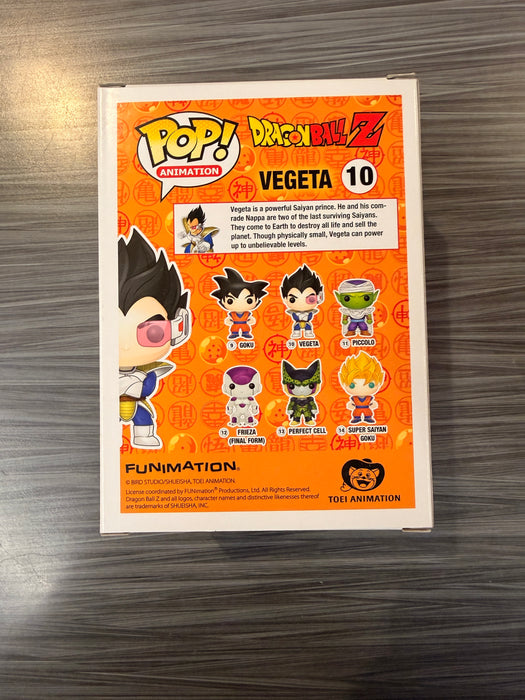 Funko POP! Animation: Dragon Ball Z - Vegeta (Signed/Christopher Sabat/Prime)(Damaged Box) #10