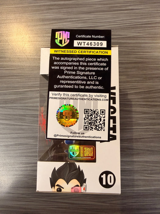 Funko POP! Animation: Dragon Ball Z - Vegeta (Signed/Christopher Sabat/Prime)(Damaged Box) #10
