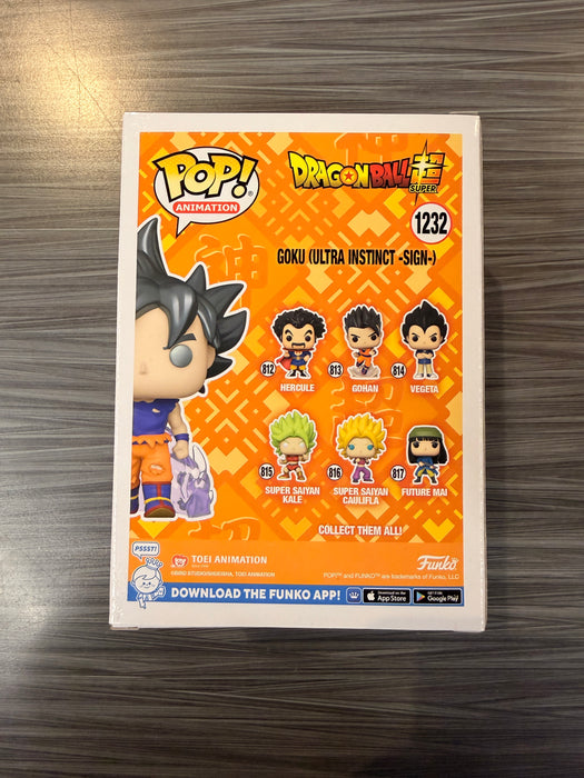 Funko POP! Animation: Dragonball Z - Goku [Ultra Instinct -Sign-](2022 Fall Convention)(Signed/Sean Schemmel/PSA) #1232