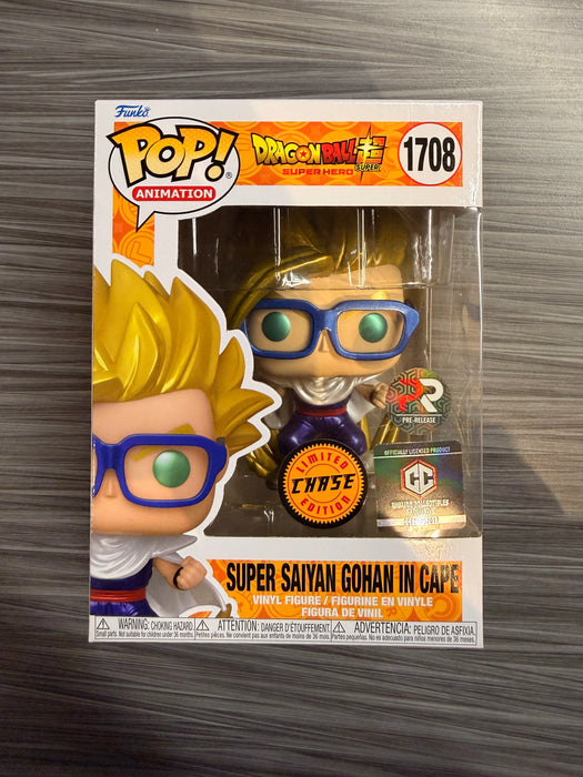 Funko POP! Animation: Dragon Ball Super - Super Saiyan Gohan In Cape (CHASE)(Pre-Release Chalice) #1708