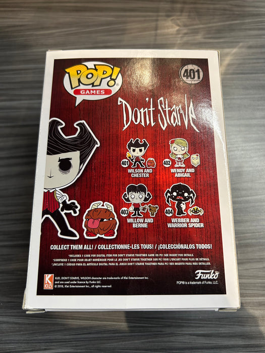 Funko POP! Games: Dont Starve - Wilson and Chester (With Code)(Damaged Box) #401