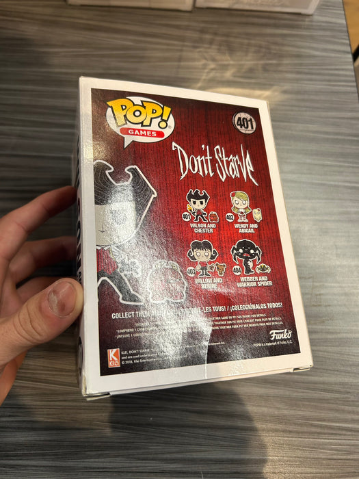 Funko POP! Games: Dont Starve - Wilson and Chester (With Code)(Damaged Box) #401