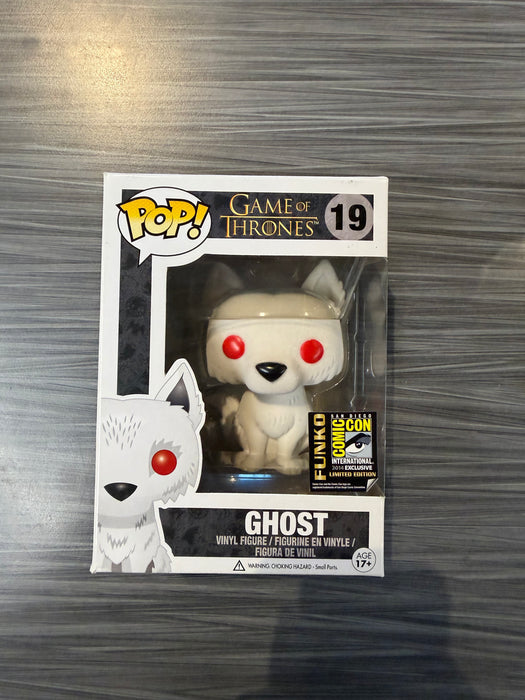 Funko POP! Game of Thrones: Ghost [Flocked](2014 SDCC)(Damaged Box) #19