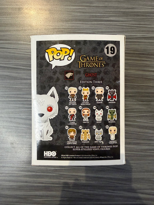 Funko POP! Game of Thrones: Ghost [Flocked](2014 SDCC)(Damaged Box) #19