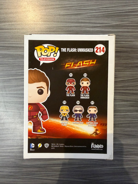 Funko POP! Television: Flash - The Flash Unmasked (2015 Summer Convention)(Damaged Box) #214