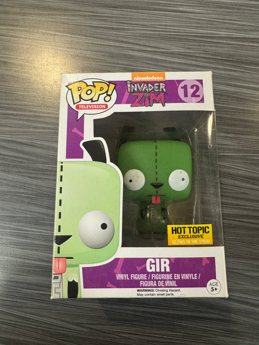 Funko POP! Television: Invader Zim - Gir (GiTD)(Hot Topic)(Damaged Box) #12
