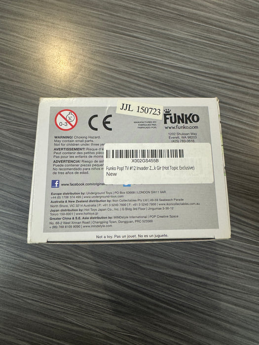 Funko POP! Television: Invader Zim - Gir (GiTD)(Hot Topic)(Damaged Box) #12