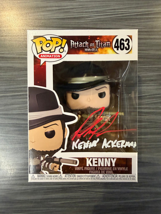 Funko POP! Animation: Attack On Titan - Kenny (Signed/Phil Parsons/ SWAU)(Damaged Box) #463