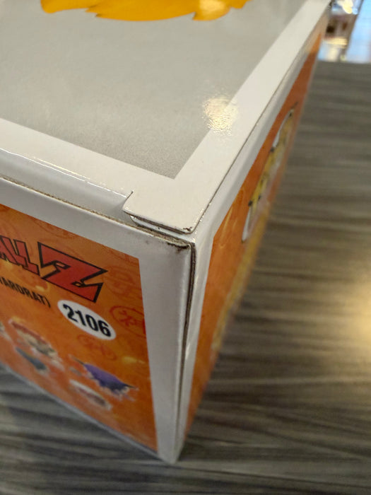 Funko POP! Animation: Dragon Ball - Super Saiyan Goku [Yardrat](Toy Temple/Funko Sticker)(CHASE)(Damaged Box) #2106