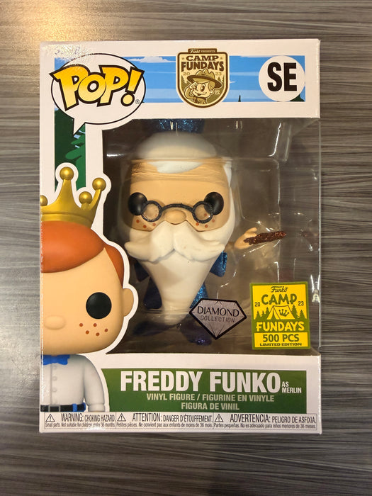 Funko POP! Camp Fundays: Freddy Funko As Merlin (Diamond)(2023 Camp Fundays)(500PCS)(Damaged Box) #SE