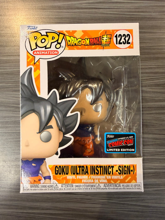 Funko POP! Animation: Dragonball Z - Goku [Ultra Instinct -Sign-](2022 NYCC)(Damaged Box) #1232