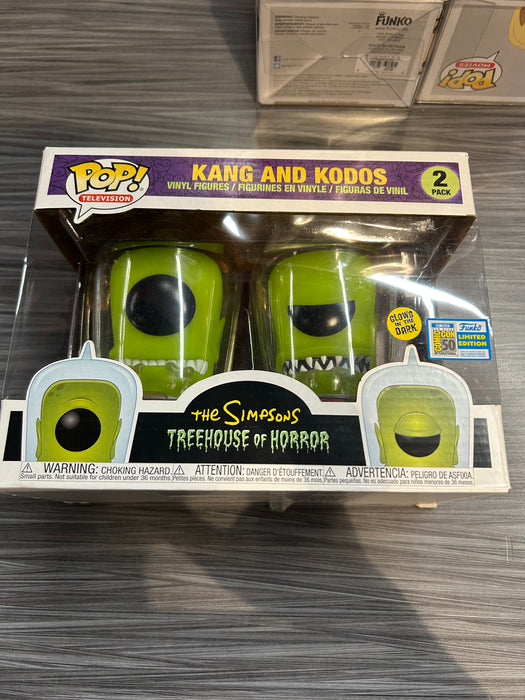 Funko POP! Television: The Simpsons Treehouse of Horror - Kang & Kodos [2-Pack] (GiTD)(2019 SDCC)(Damaged Box)