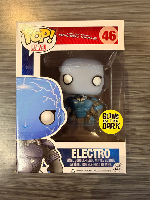 Funko POP! Marvel: The Amazing Spiderman 2 - Electro (GiTD)(Damaged Box)[B] #46
