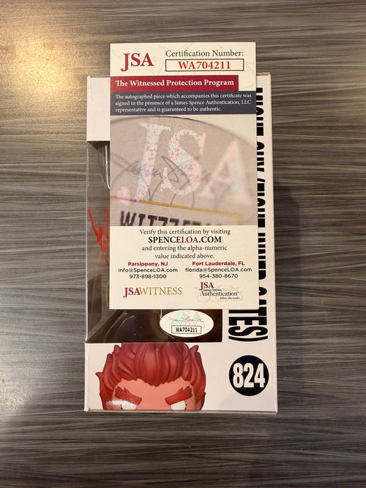 Funko POP! Animation: Naruto Shippuden - Might Guy [Eight Inner Gates] (GiTD)(Chalice)(Signed/Skip Stellrecht/JSA)(Damaged Box) #824