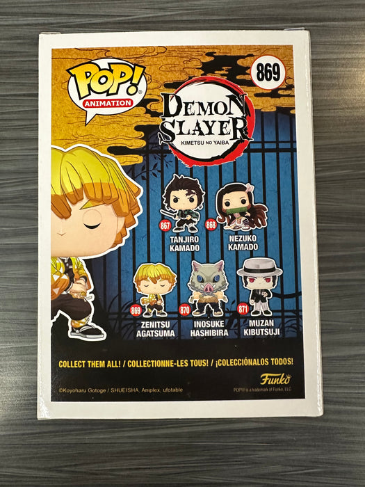 Funko POP! Animation Demon Slayer Zenitsu Agatsuma (Signed/Aleks Le