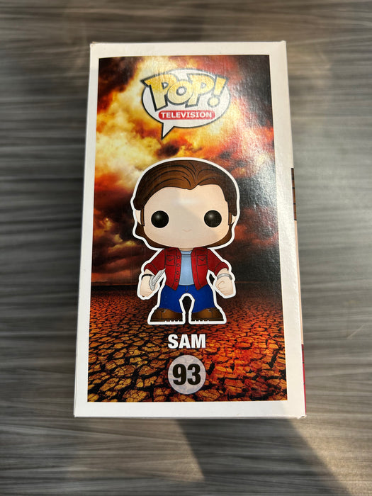 Funko POP! Television: Supernatural - Sam (Missing Sticker)(Bloody Metallic)(Damaged Box) #93