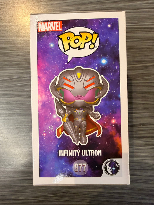 Funko POP! Marvel: What If...? - Infinity Ultron (GameStop)(Signed/Ross Marquand/JSA)(Damaged Box) #977