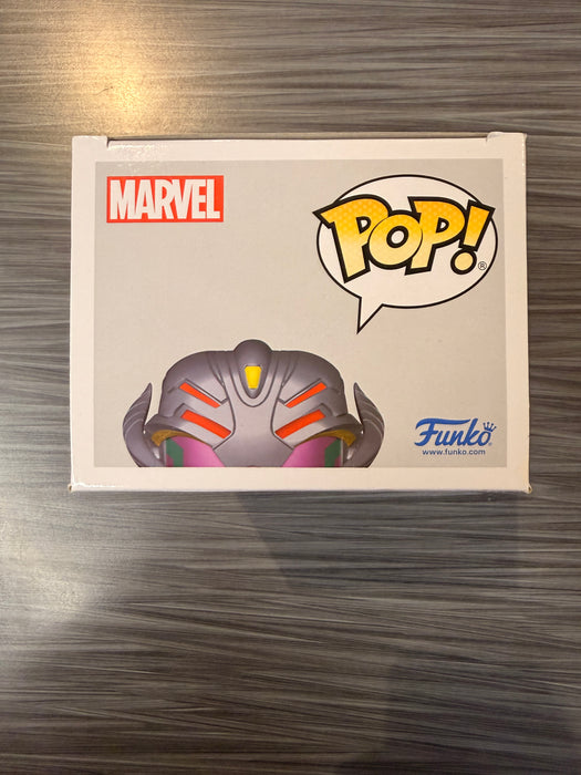 Funko POP! Marvel: What If...? - Infinity Ultron (GameStop)(Signed/Ross Marquand/JSA)(Damaged Box) #977