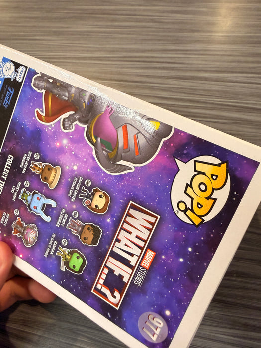 Funko POP! Marvel: What If...? - Infinity Ultron (GameStop)(Signed/Ross Marquand/JSA)(Damaged Box) #977