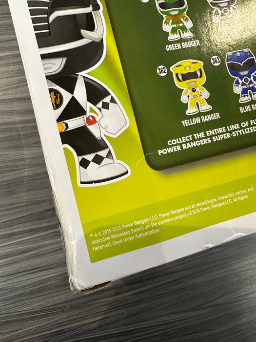 Funko POP! Television: Power Rangers - Black Ranger (Damaged Box)  #361