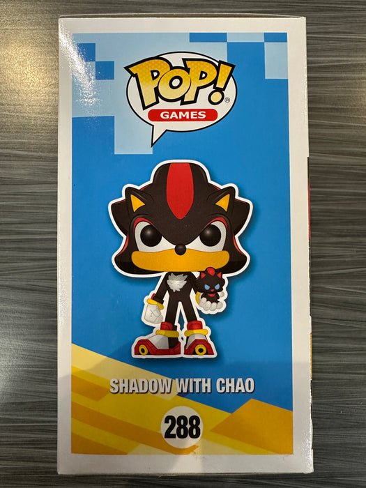 Funko POP! Games: Sonic The Hedgehog - Shadow with Chao (Hot Topic)(Damaged Box) #288