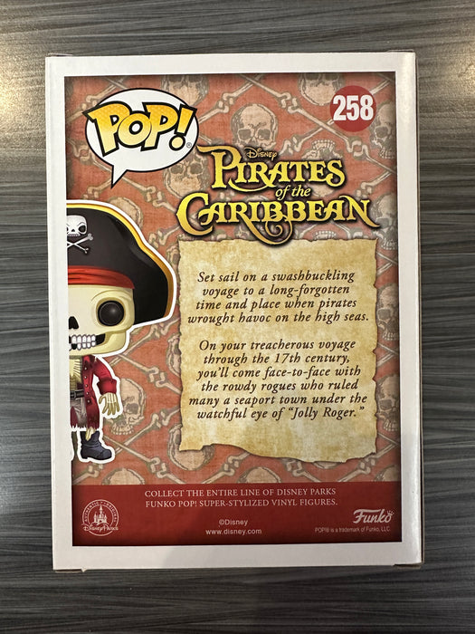 Funko POP! Disney Pirates of The Caribbean: Jolly Roger (GiTD)(2017 SDCC)(1000 PCS)(Damaged Box) #258