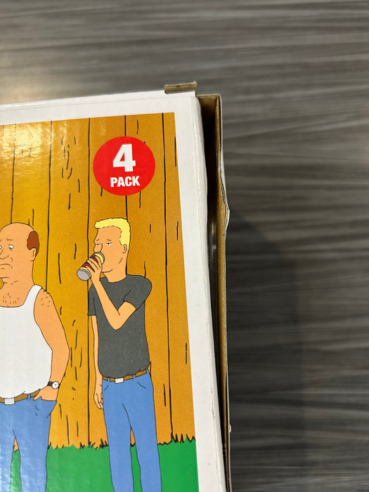 Funko POP! Animation: King of The Hill - Dale Gribble/ Hank Hill/ Bill Dauterive/ Boomhauer (Funko Sticker/Gamestop)(Damaged Box)[4 Pack]