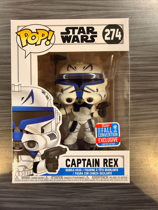 Funko POP! Star Wars: Captain Rex (2018 Fall Convention)(Damaged Box)[B] #274