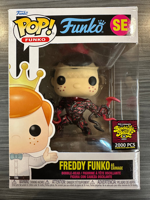 Funko POP! Funko: Freddy Funko as Carnage [Metallic] (Blacklight Battle)(2000 PCS)(Damaged Box) #SE