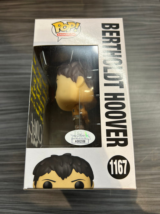 Funko POP! Animation: Attack on Titan - Bertholdt Hoover (Signed/David Matranga/JSA)(Damaged Box) #1167
