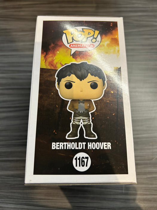 Funko POP! Animation: Attack on Titan - Bertholdt Hoover (Signed/David Matranga/JSA)(Damaged Box) #1167