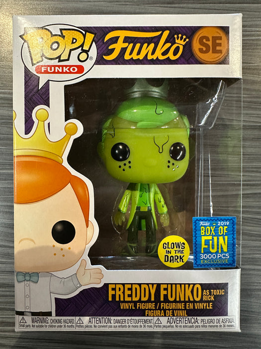 Funko POP! Freddy Funko [As Toxic Rick] (GiTD)(2019 Box of Fun 3000 PCS)(Damaged Box) [B] #SE
